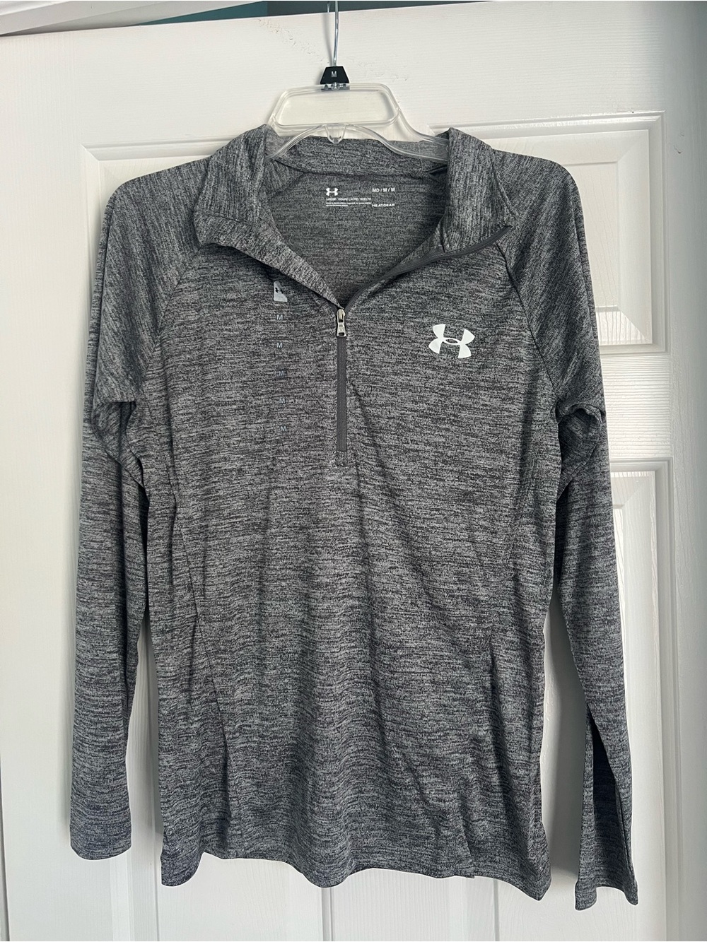 Under Armour Women’s HeatGear 1/2 Zip Pullover Gray M NWT